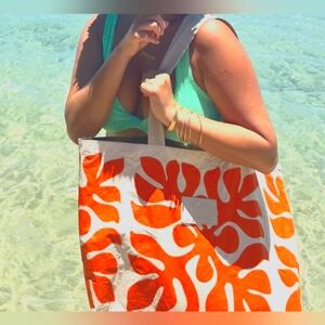 ALOHA Collection Super Special Edition Holoholo Bag in Applique, Zest/Sandstone